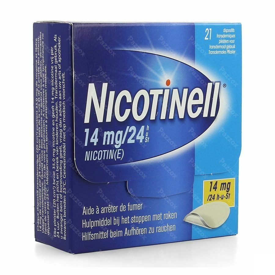 Nicotinell 14mg/24u Pleister Transdermaal 21