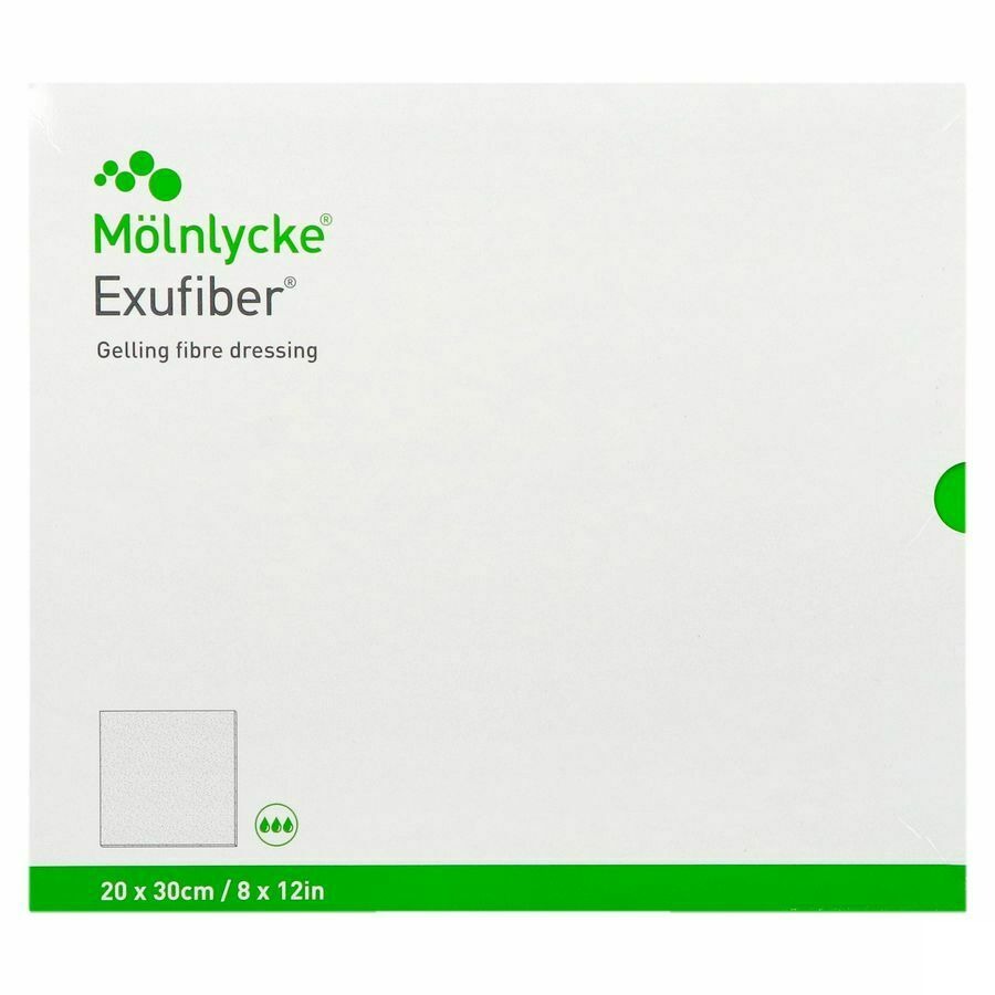 Exufiber Gelling Fibre Dressing Ster 20 X 30cm 5