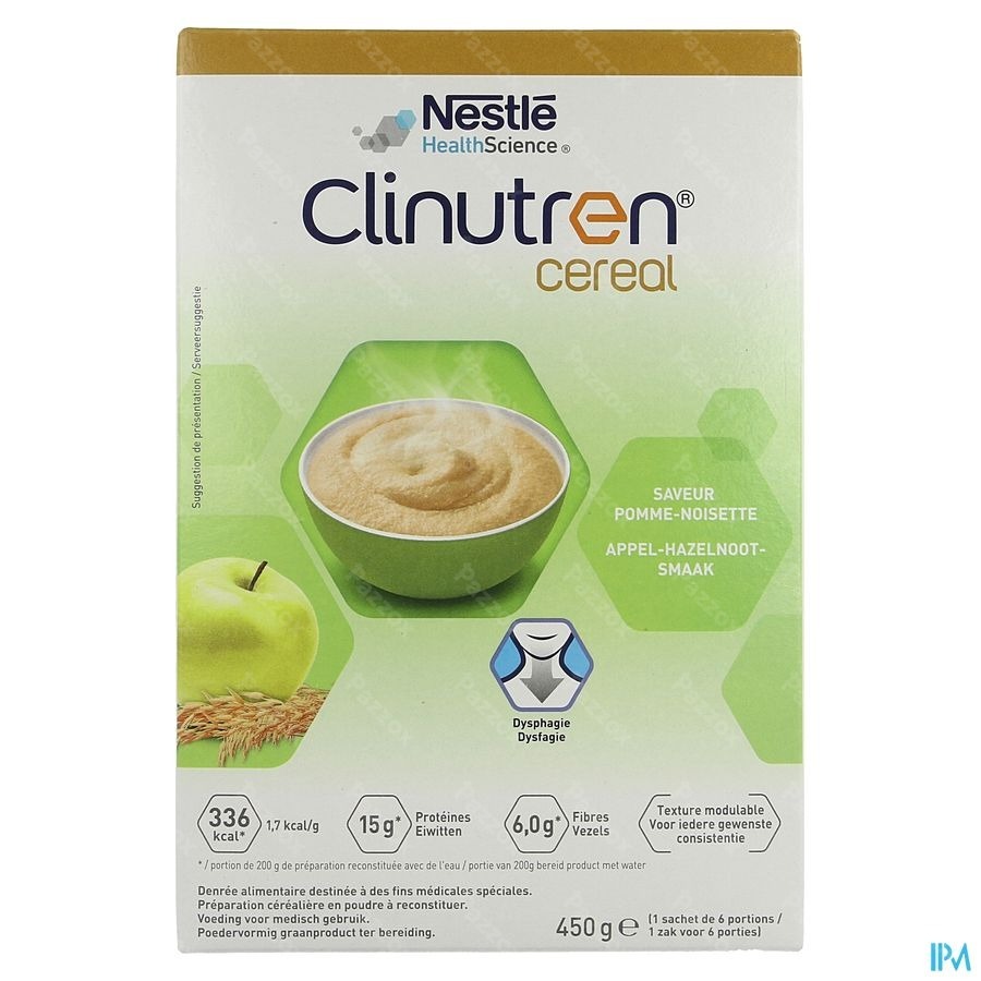 Clinutren Cereal Appel Hazelnoot 450g 