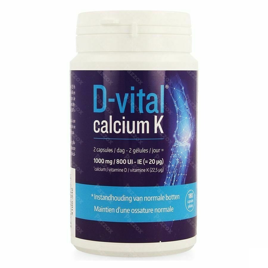 D-vital Calcium K 180 Capsules