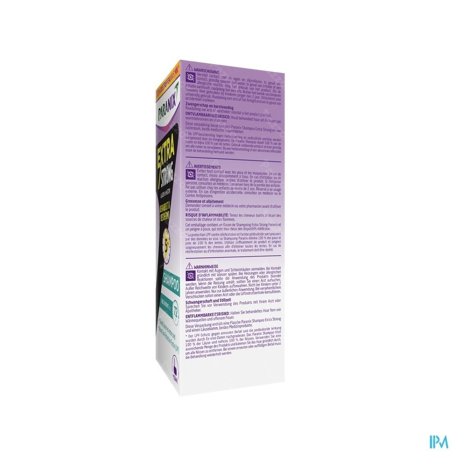 Paranix Extra Sterke Shampoo Anti Luizen en Neten 200ml + Kam