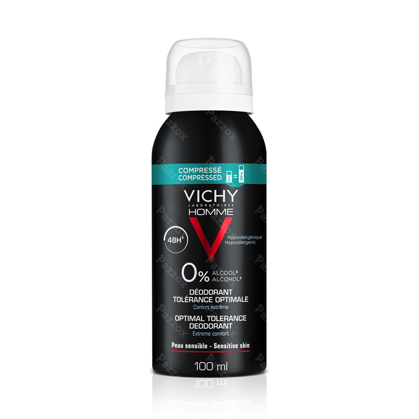 Vichy Homme Déodorant 48h Tolérance Optimale 100 ml