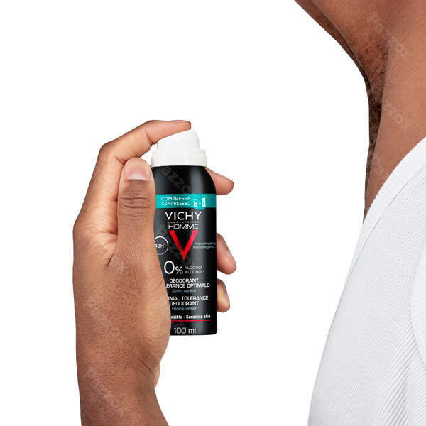 Vichy Homme Déodorant 48h Tolérance Optimale 100 ml