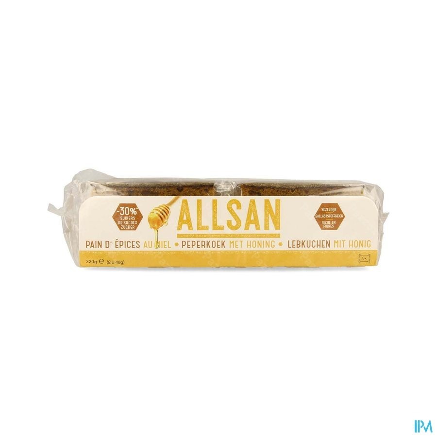 Allsan Pain Epice Miel 8x40g Revogan