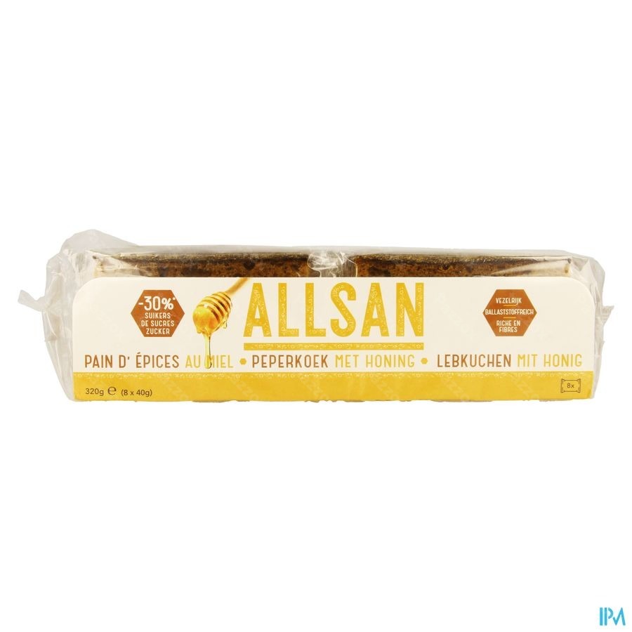 Allsan Pain Epice Miel 8x40g Revogan