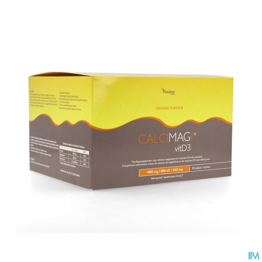Calcimag Ca1000mg/d3 880ui/mg 450mg Orange Sach.90