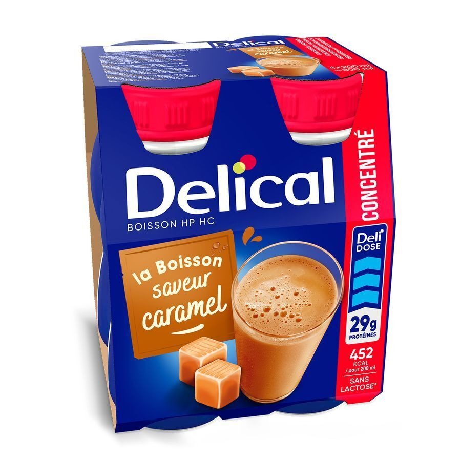 Delical Hp Hc Drank Geconc. Karamel 4x200ml