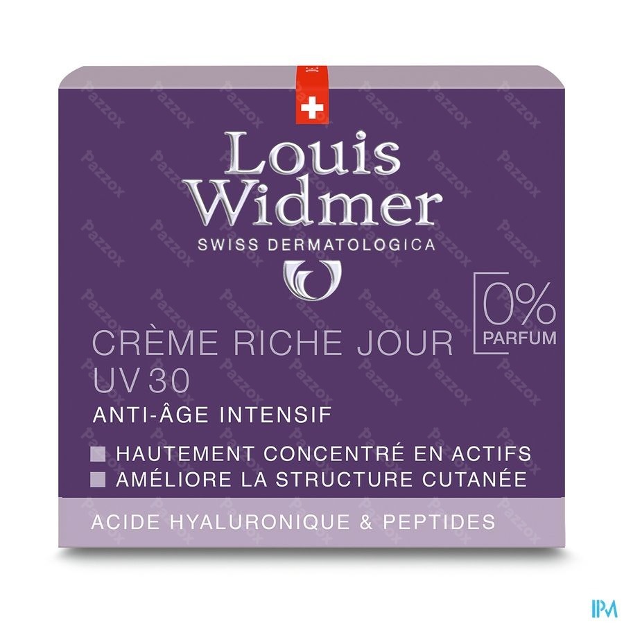 Louis Widmer Rijke Dagcrème UV 30 Zonder Parfum 50ml