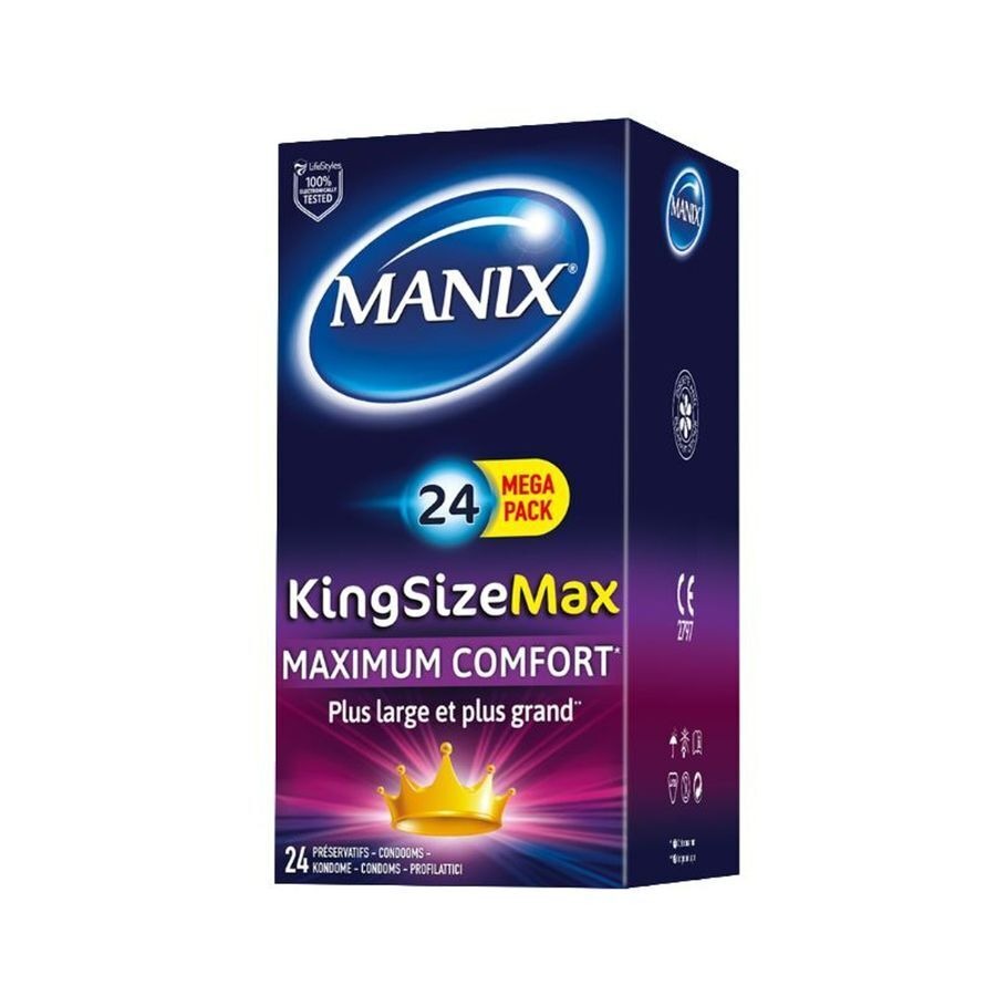 Manix King Size Max Preservatifs 24