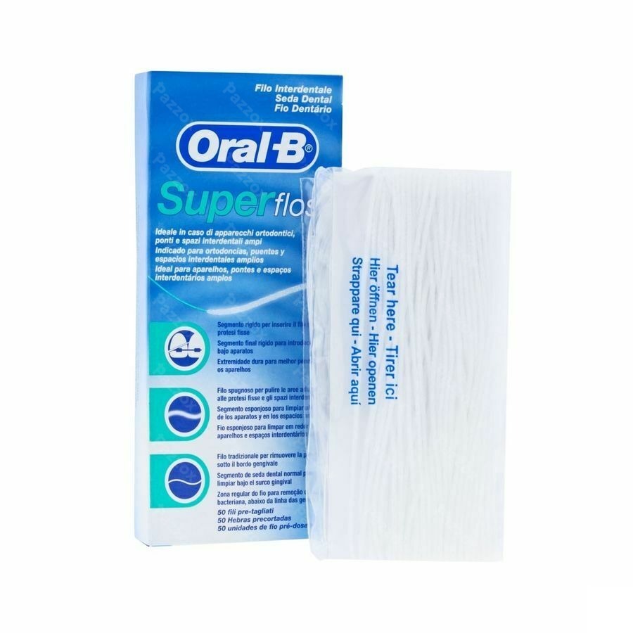 Oral-B Floss Super Floss Munt 50m