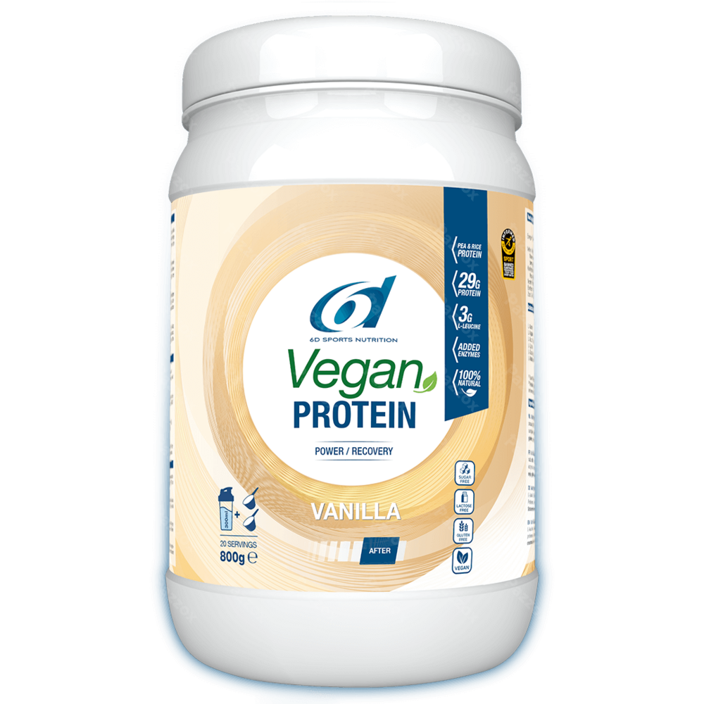 6d Sports Nutrition Vegan Protein Vanilla 800g