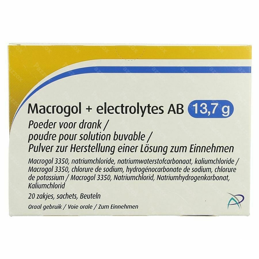 Macrogol+electrolytes Ab 13,7g Pdr Sol Sach 20