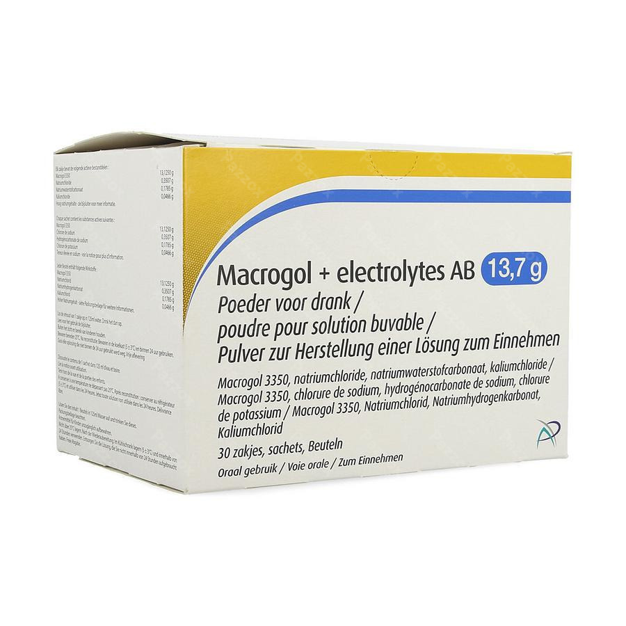 Macrogol + electrolytes AB 13.7g 30 Zakjes