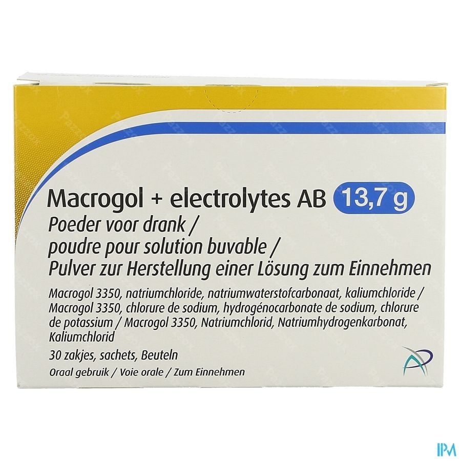Macrogol + electrolytes AB 13.7g 30 Zakjes