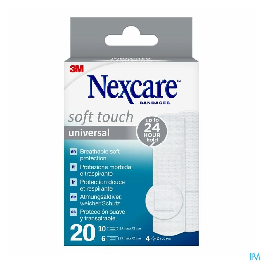 Nexcare 3m Soft Touch Universal Assort. Strips 20