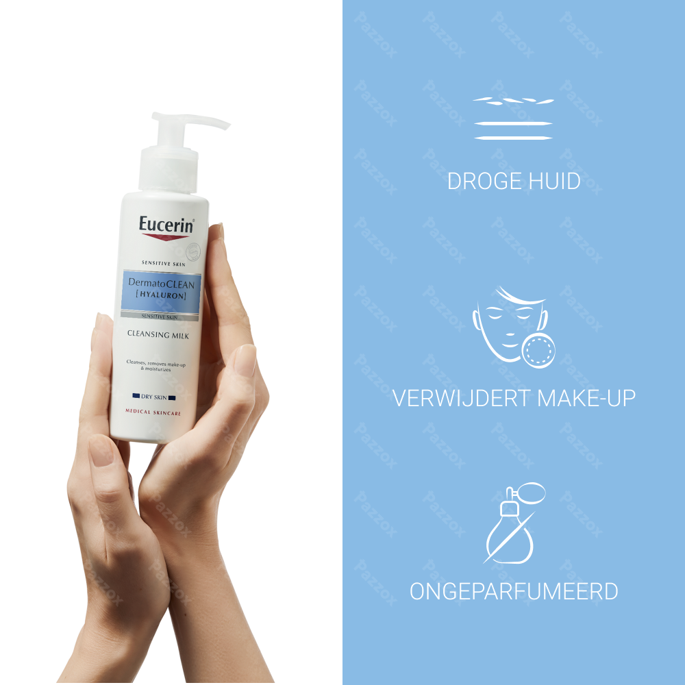 Eucerin DermatoClean Hyaluron Reinigingsmelk 200ml