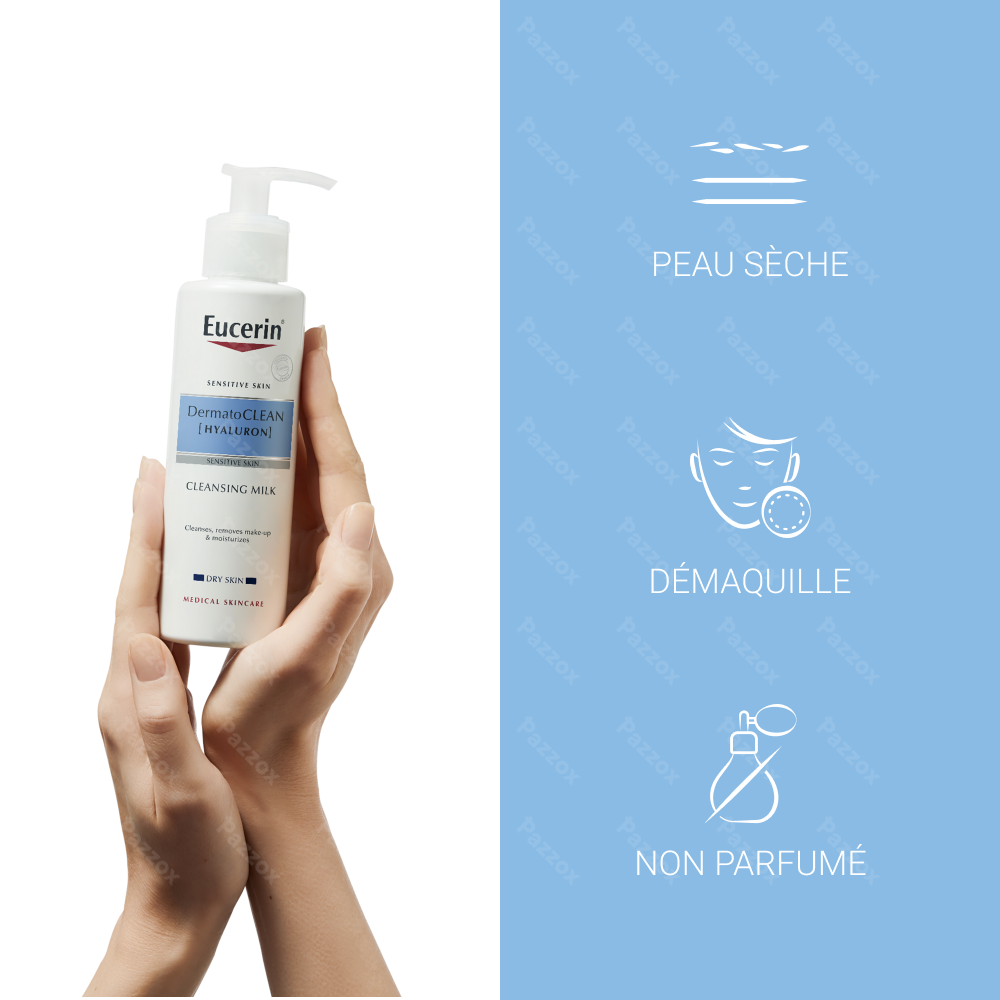 Eucerin DermatoClean Hyaluron Lait démaquillant 200ml
