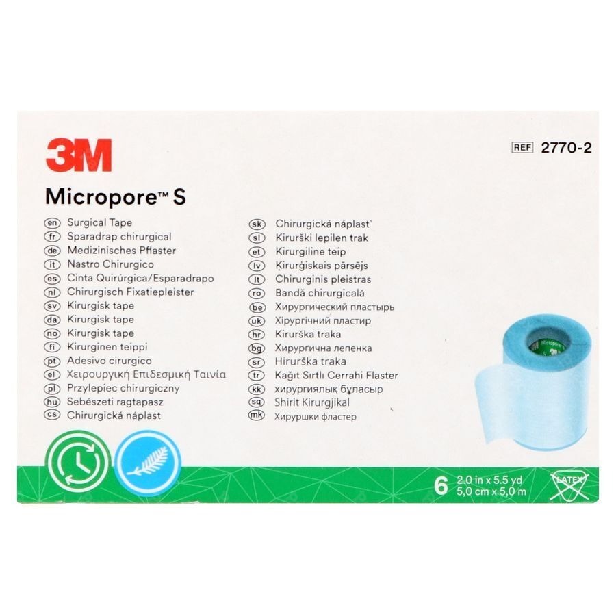 Micropore S 3m Sparadrap 5 X500cm