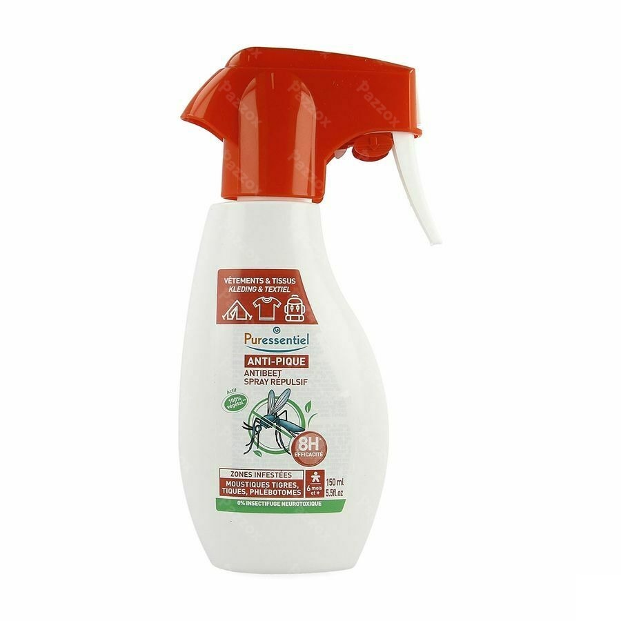 Puressentiel A/pique Spray Repulsif Vet&tissu150ml
