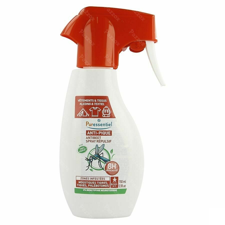 Puressentiel A/pique Spray Repulsif Vet&tissu150ml
