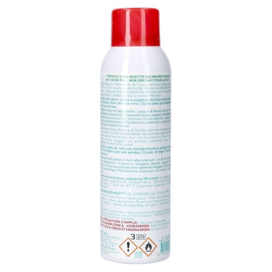 Puressentiel A/pique Spray Repulsif Vet&tissu150ml