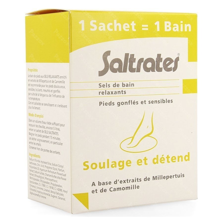Saltrates Sels Bain Relaxants Pieds 10x20g