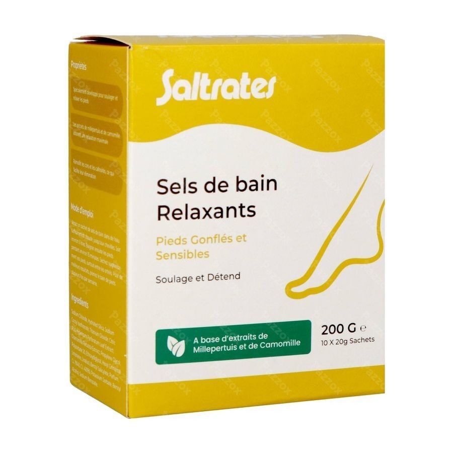 Saltrates Sels Bain Relaxants Pieds 10x20g