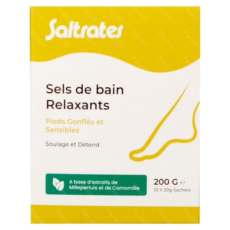 Saltrates Sels Bain Relaxants Pieds 10x20g