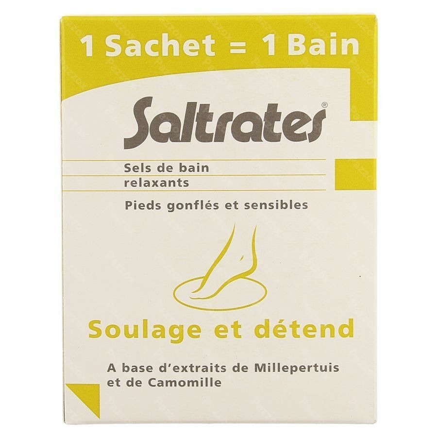 Saltrates Sels Bain Relaxants Pieds 10x20g