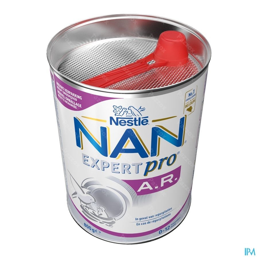 Nestlé Nan ExpertPro A.R. Lait Anti Régurgitations pour Nourrissons Bébé 0-12 Mois 800g