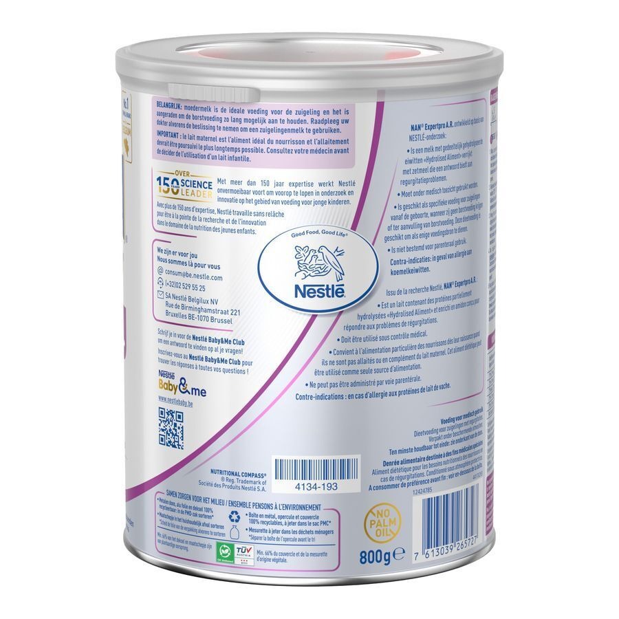 Nestlé Nan ExpertPro A.R. Zuigelingenmelk Baby 0-12 Maanden 800g