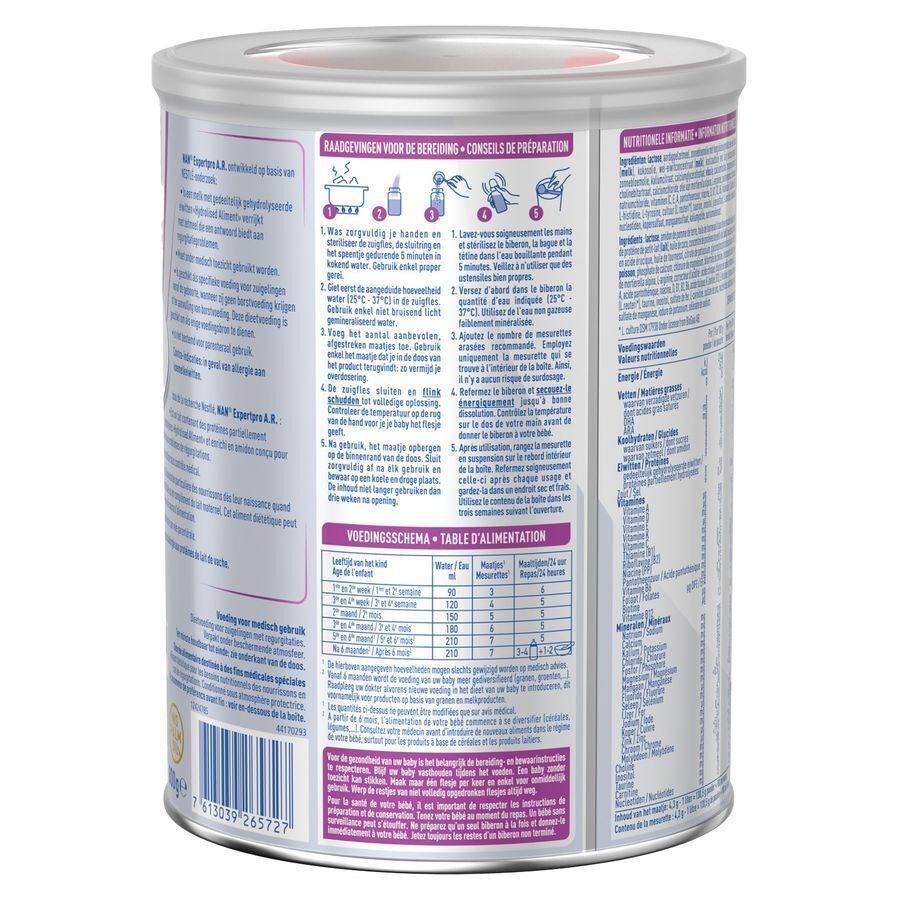 Nestlé Nan ExpertPro A.R. Zuigelingenmelk Baby 0-12 Maanden 800g
