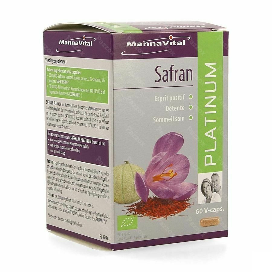 Mannavital Bio Saffran Platinum V-caps 60