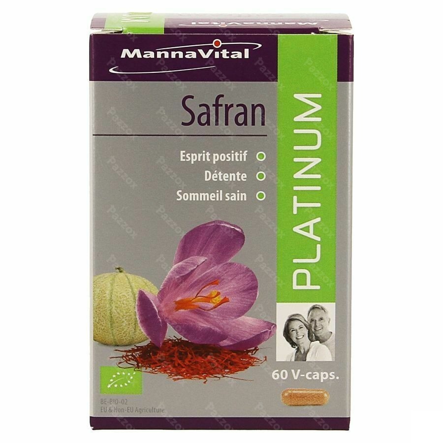 Mannavital Bio Saffran Platinum V-caps 60