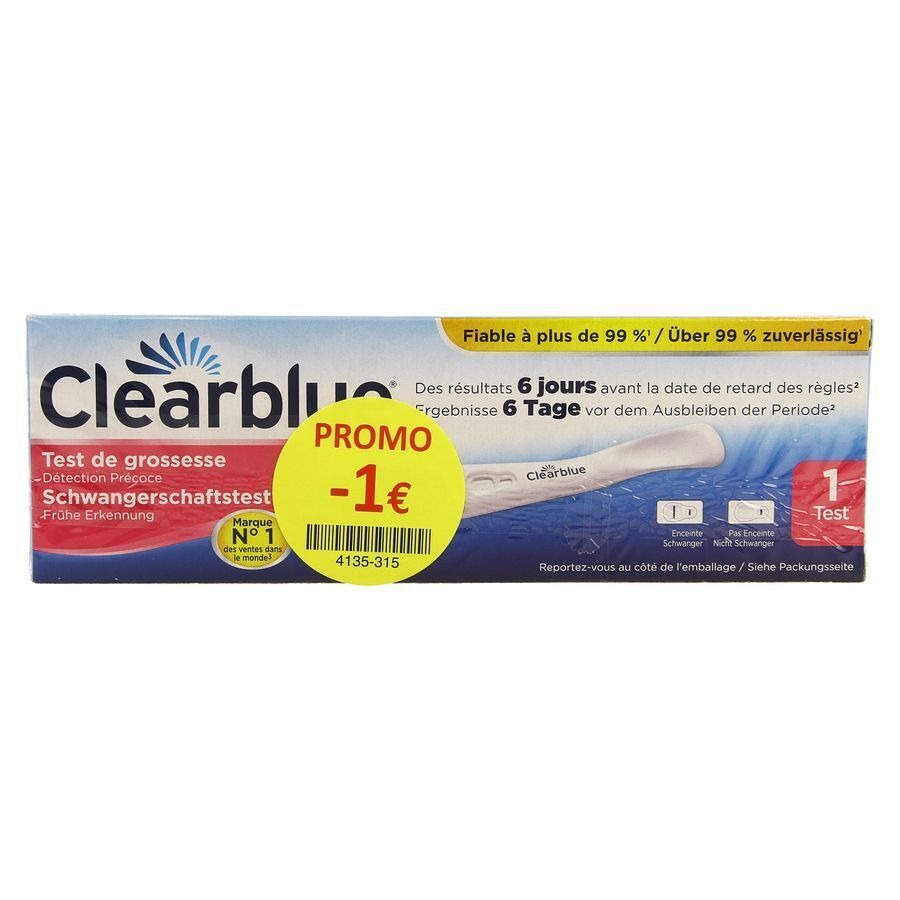 Clearblue Zwangerschapstest Early 1 Promo -1€