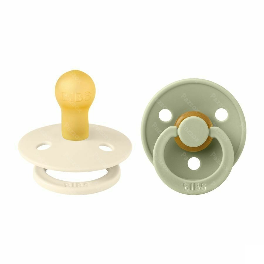 Bibs 1 Fopspeen Duo Sage Ivory