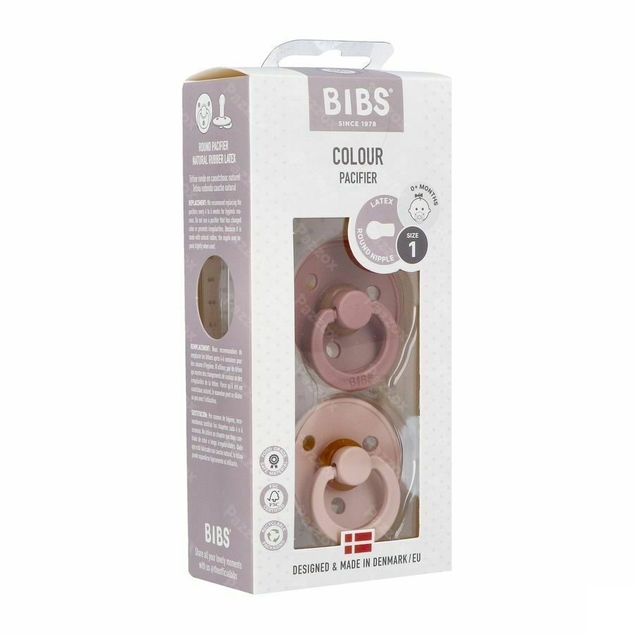 Bibs 1 Fopspeen Duo Woodchuck Blush