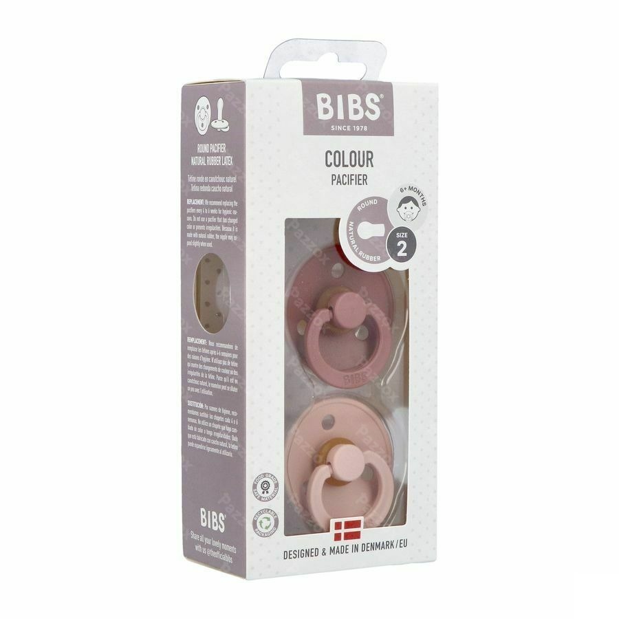 Bibs 2 Sucette Duo Woodchuck Blush