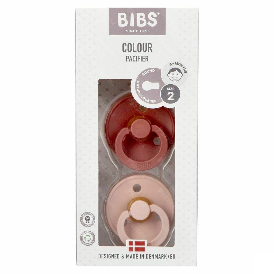 Bibs 2 Sucette Duo Woodchuck Blush