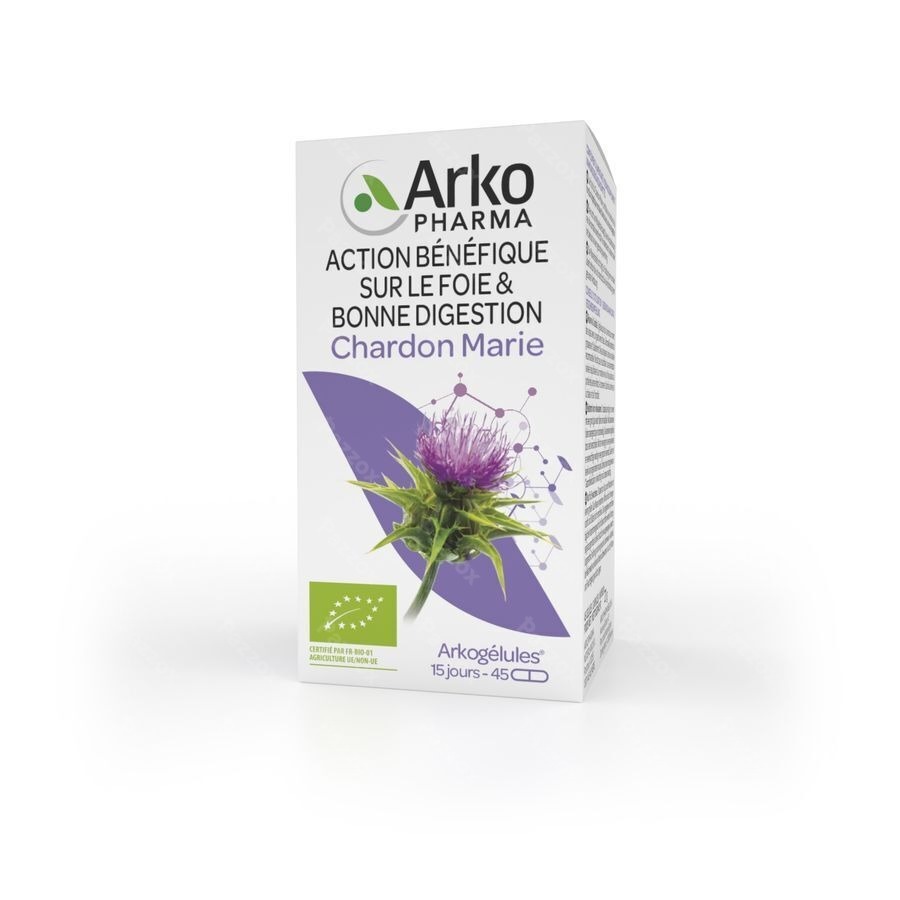 Arkopharma Arkogelules Chardon Marie Bio 45 Gélules