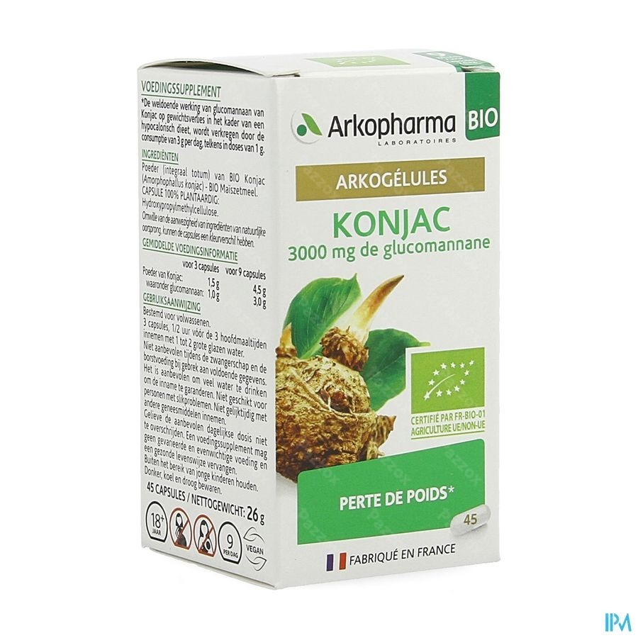 Arkogelules Konjac Bio 45 Gélules 