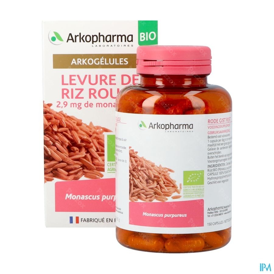 Arkogelules Levure Riz Rouge Bio Caps 150 Nf