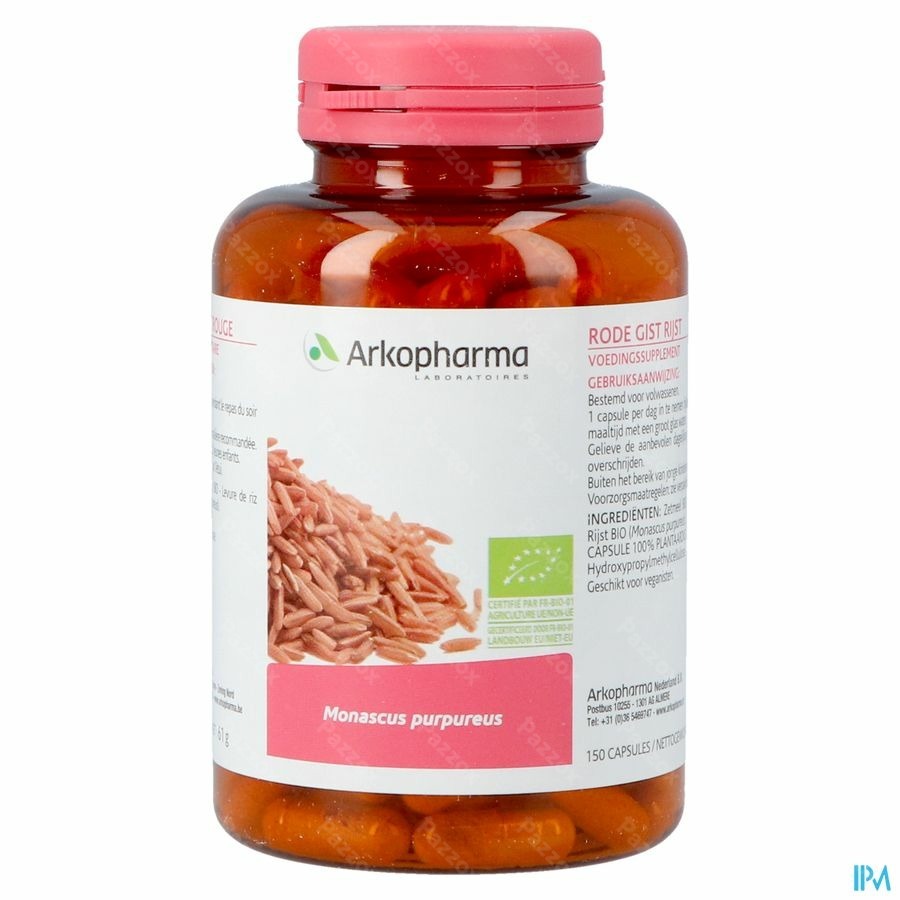 Arkogelules Levure Riz Rouge Bio Caps 150 Nf
