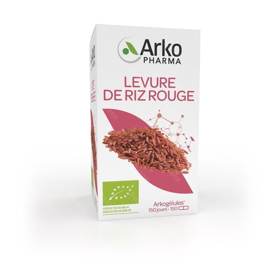 Arkogelules Levure Riz Rouge Bio Caps 150 Nf