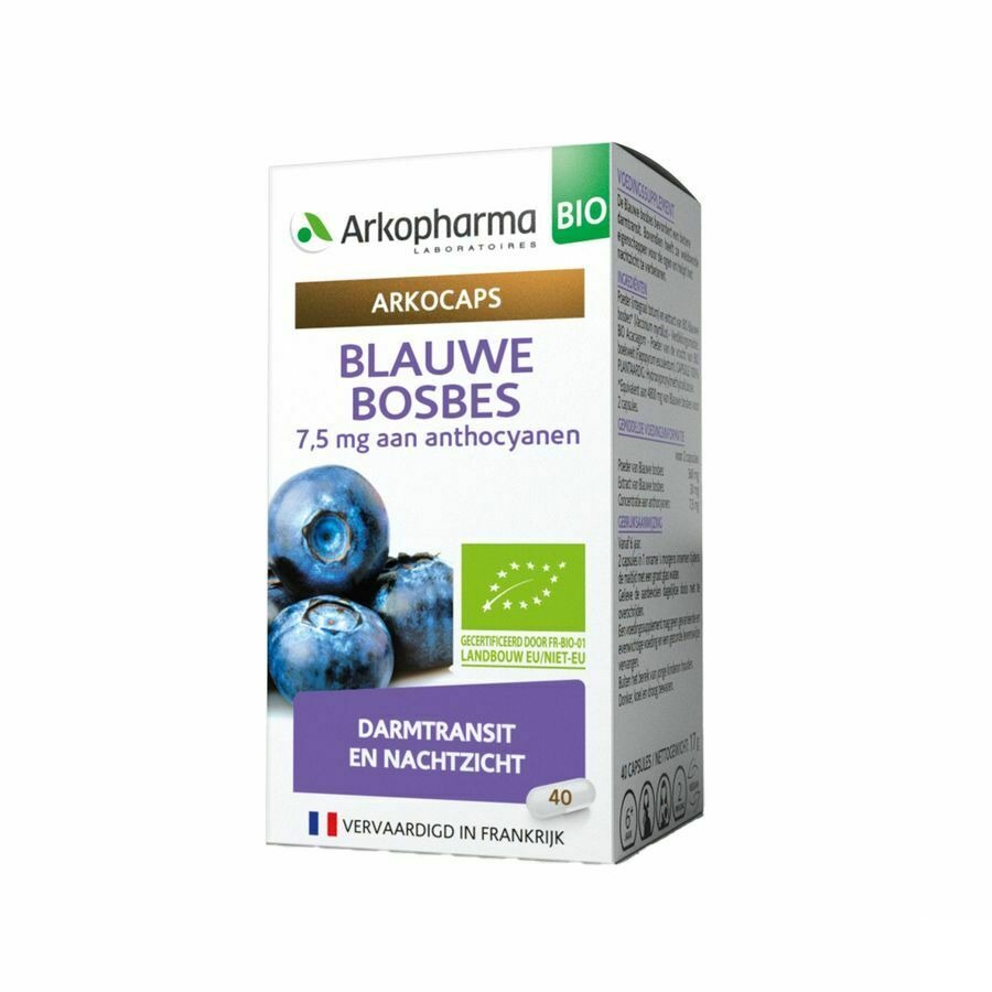 Arkocaps Blauwe Bosbesvrucht Bio Caps 40 Nf
