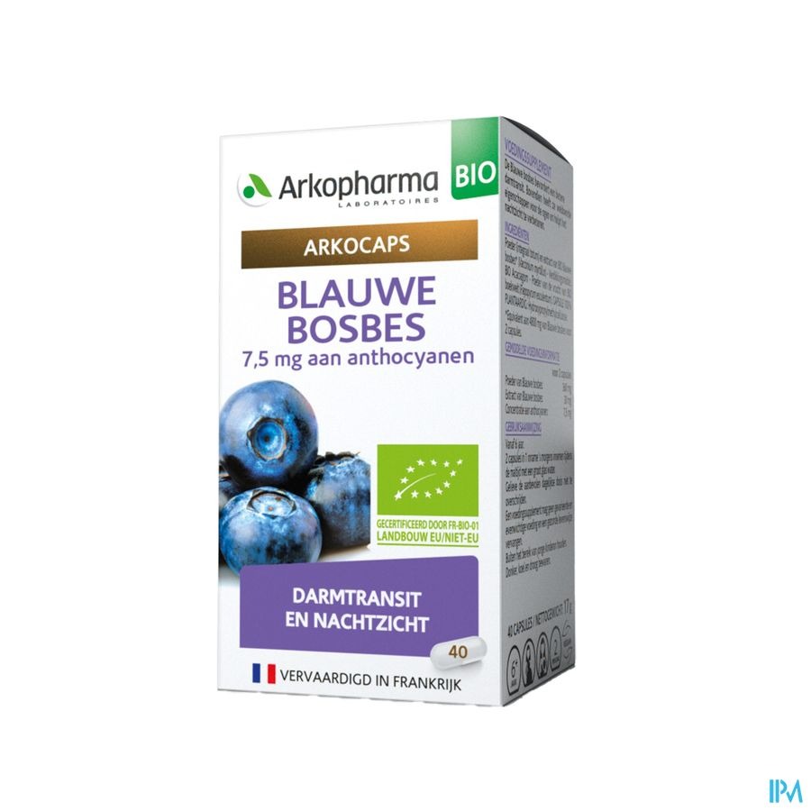 Arkocaps Blauwe Bosbesvrucht Bio Caps 40 Nf