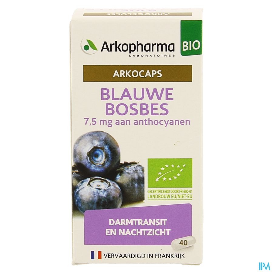 Arkocaps Blauwe Bosbesvrucht Bio Caps 40 Nf