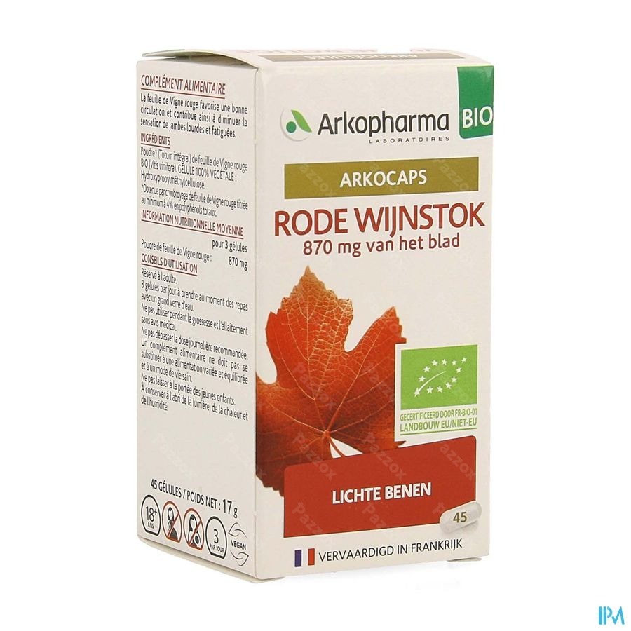 Arkocaps Rode Wijnstok Bio Caps 45 Nf
