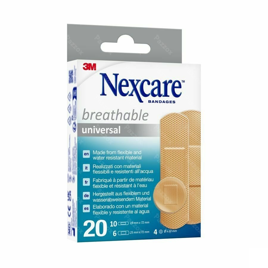 Nexcare 3m Breathabl.univer. Ass. Strips20 N0320as