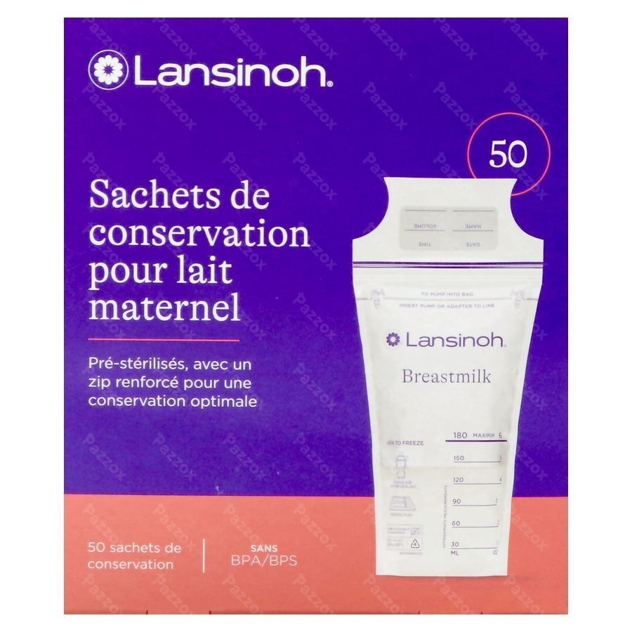 Lansinoh Sachet Conservation Lait Maternel50 40056